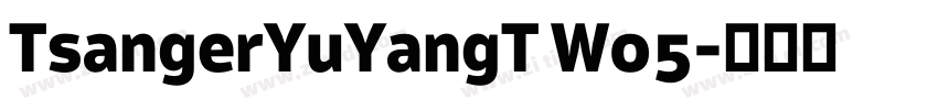TsangerYuYangT W05字体转换